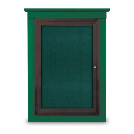 United Visual Products Sliding Glass Enclosed Letterboard, 96"x3, UV9013ACS-BLACK-BURGUN UV9013ACS-BLACK-BURGUN